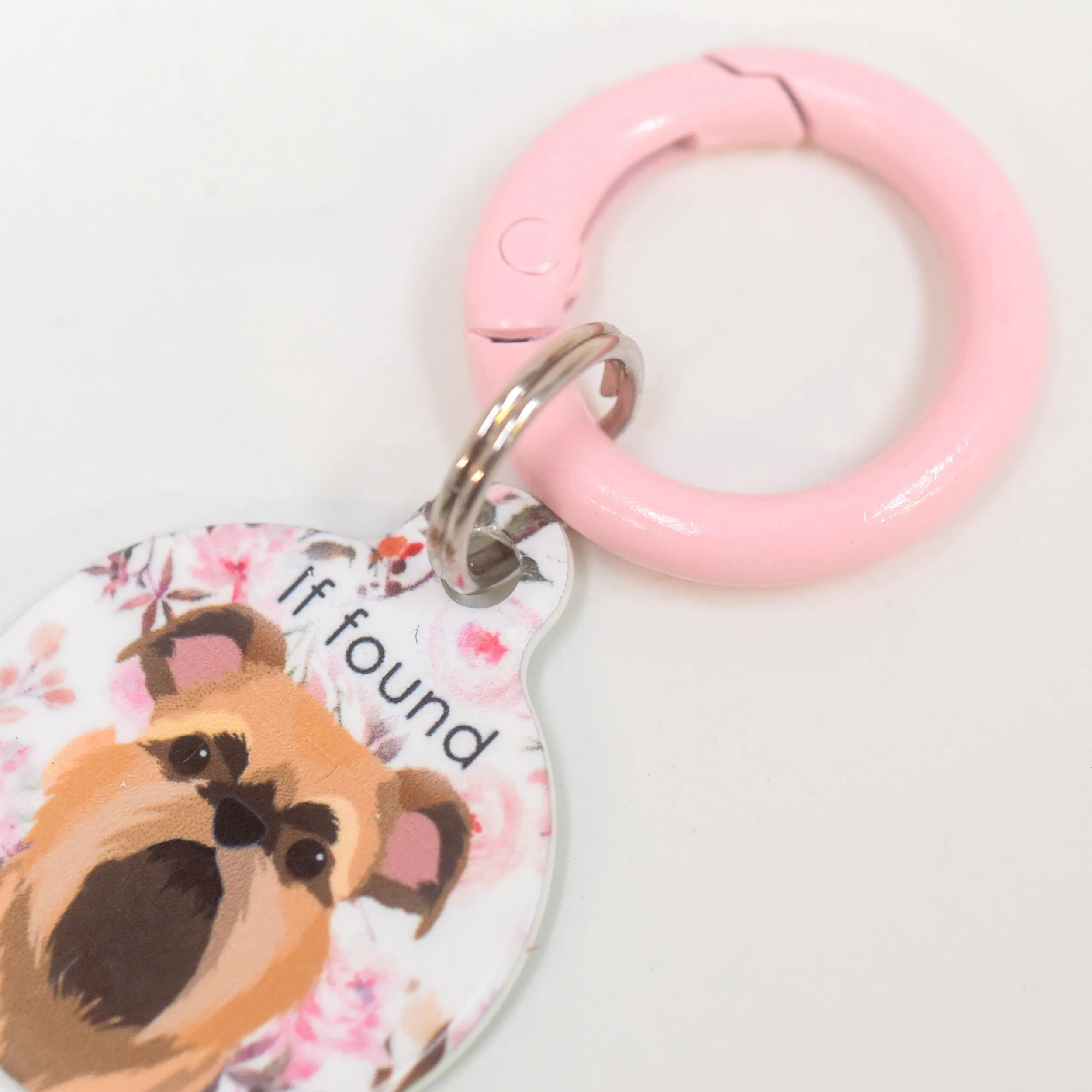 Pet Tag Round Collar Clip