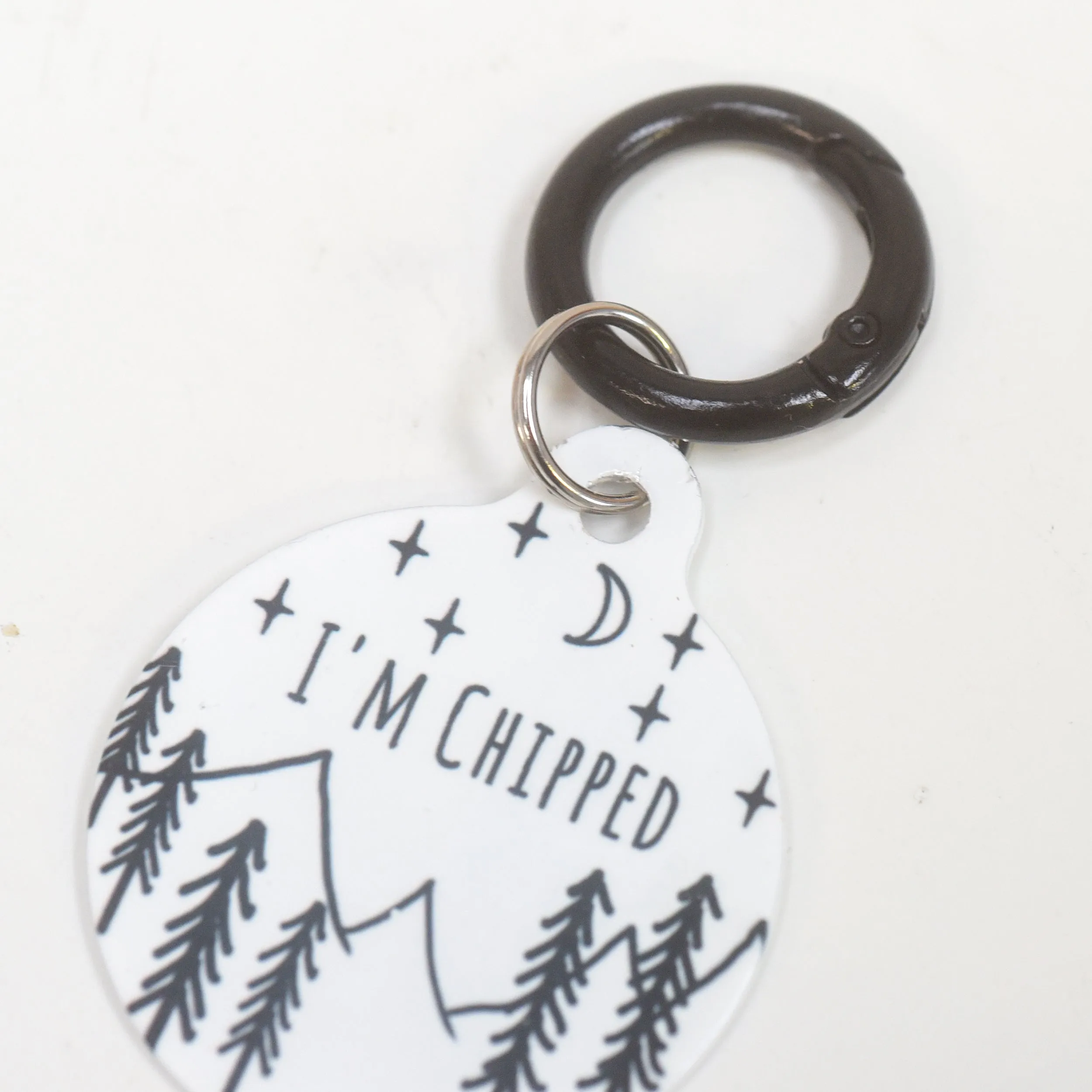 Pet Tag Round Collar Clip