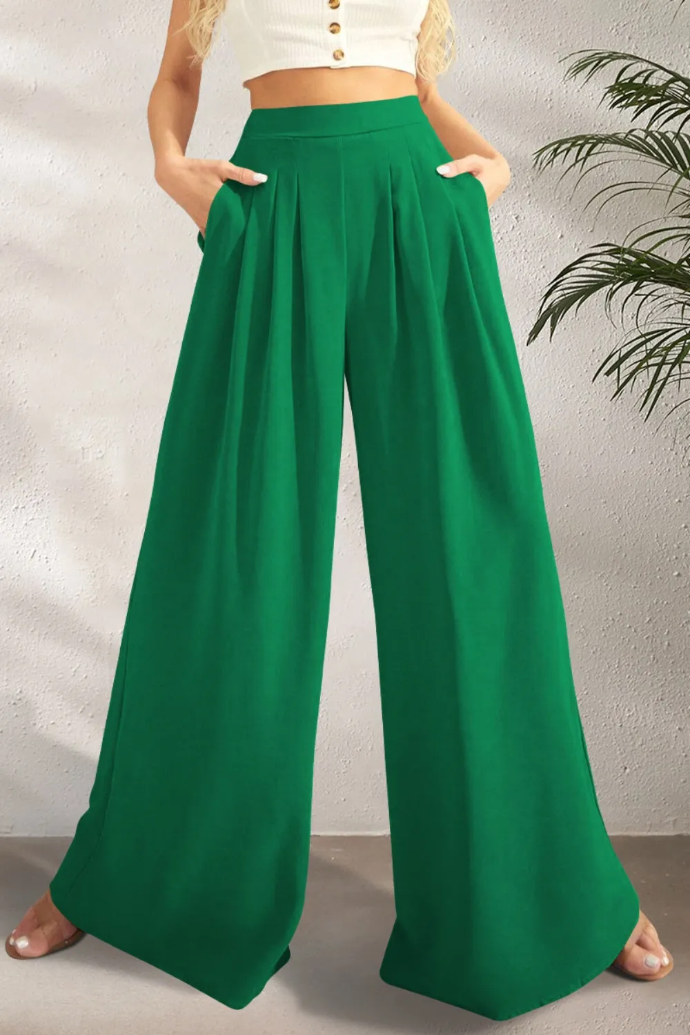 Pocketed  Wide Leg | Multiple Color Options | Rubies   Lace