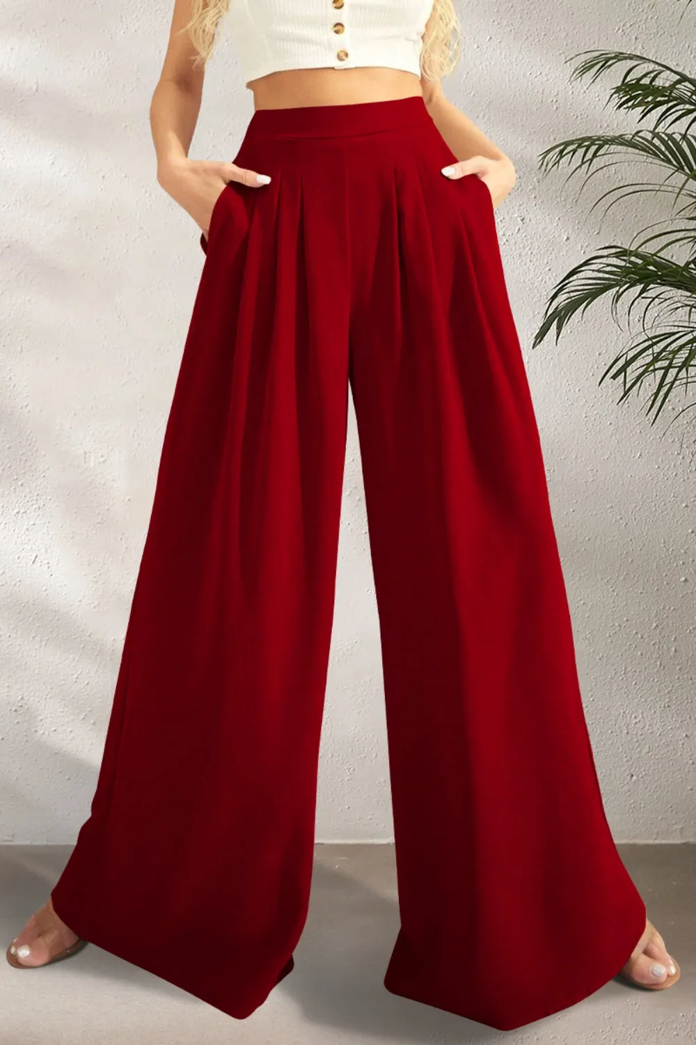 Pocketed  Wide Leg | Multiple Color Options | Rubies   Lace