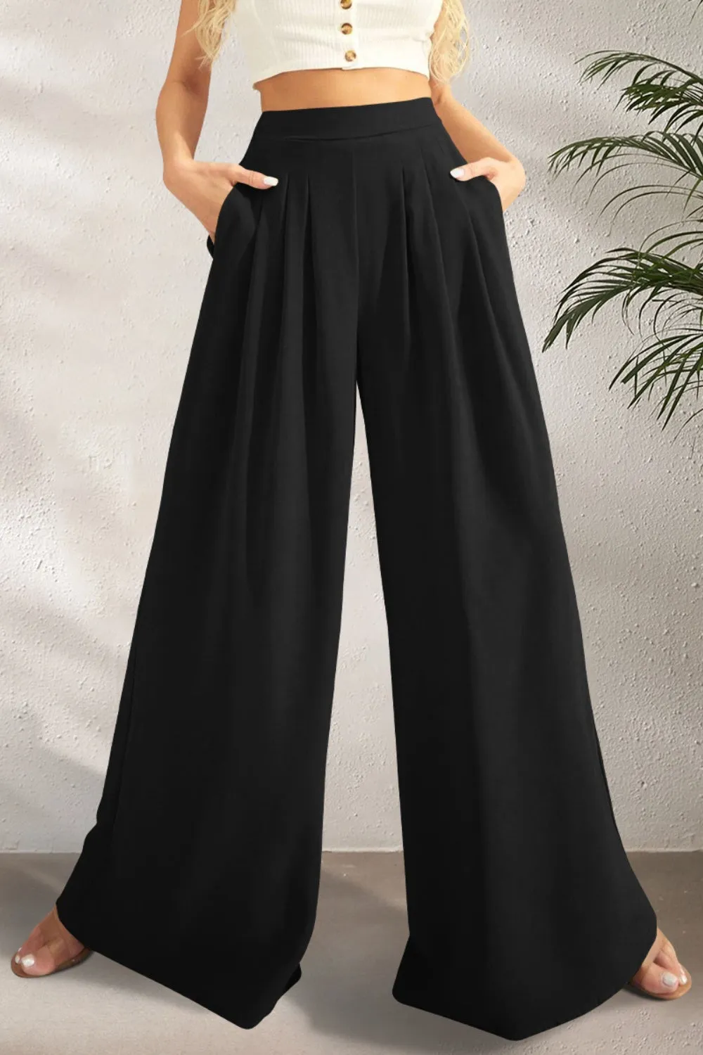Pocketed  Wide Leg | Multiple Color Options | Rubies   Lace