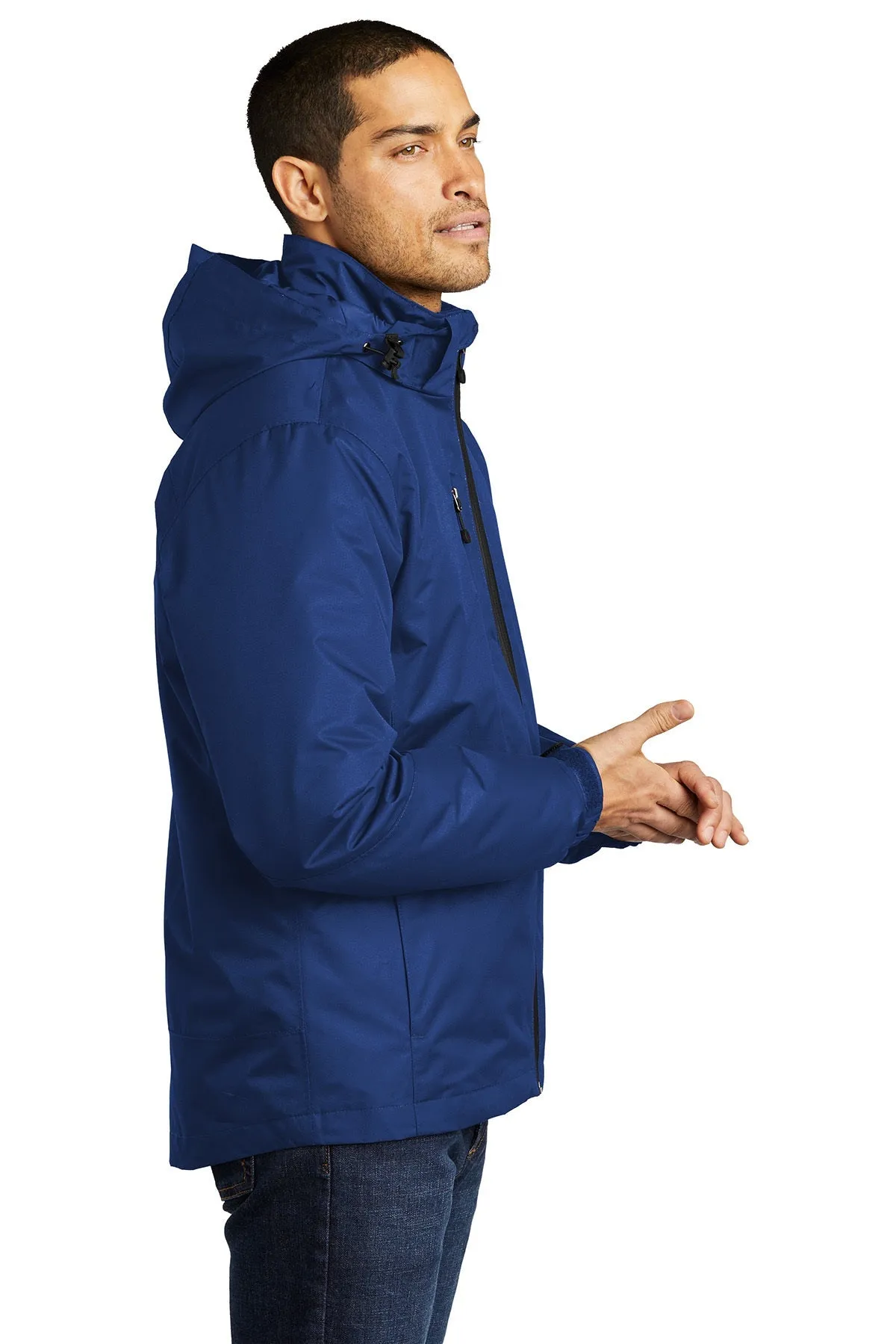 Port Authority Vortex Customized Waterproof 3-in-1 Jackets, Night Sky Blue/ Black