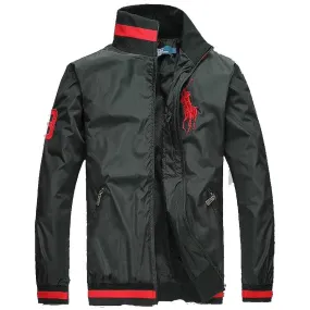 PRL Men's Black Longsleeves Track Jacket