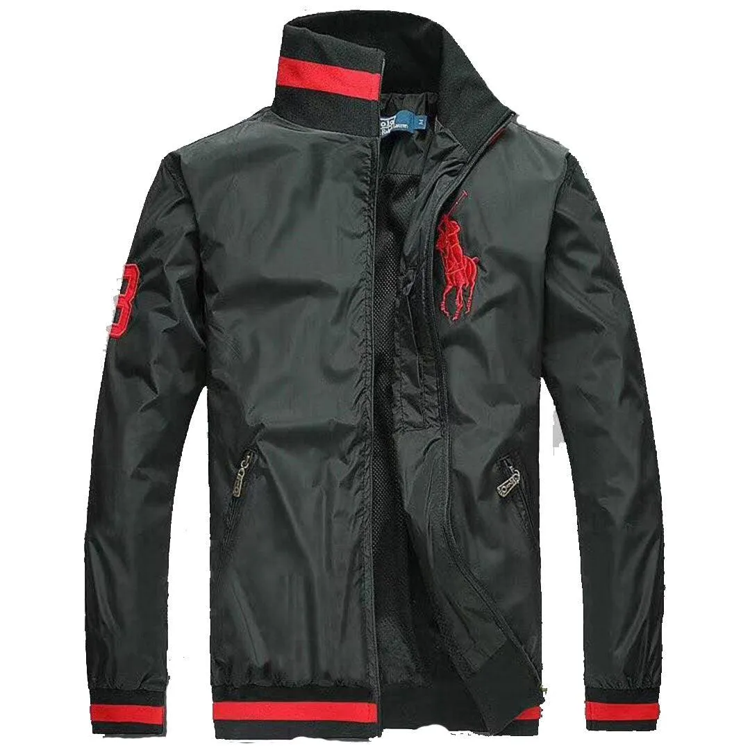 PRL Men's Black Longsleeves Track Jacket