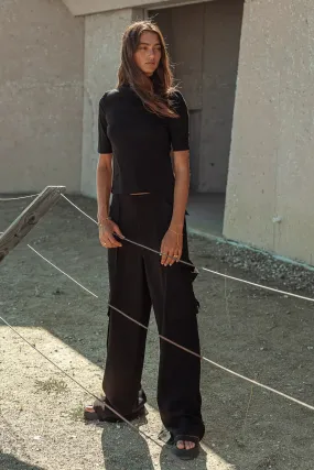 Quinn Utility Pants in Black