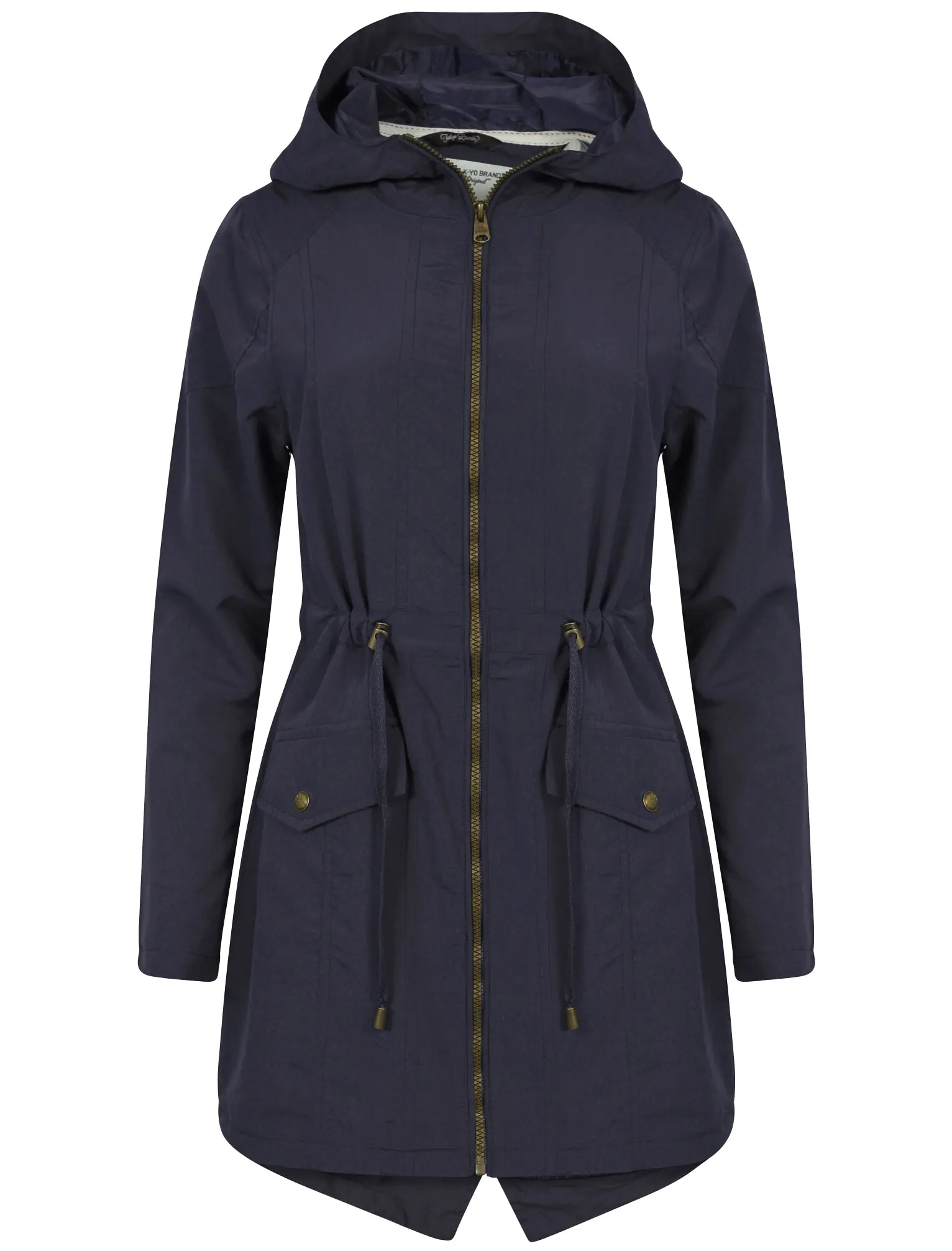Raquel Parka Jacket in Eclipse Blue - Tokyo Laundry
