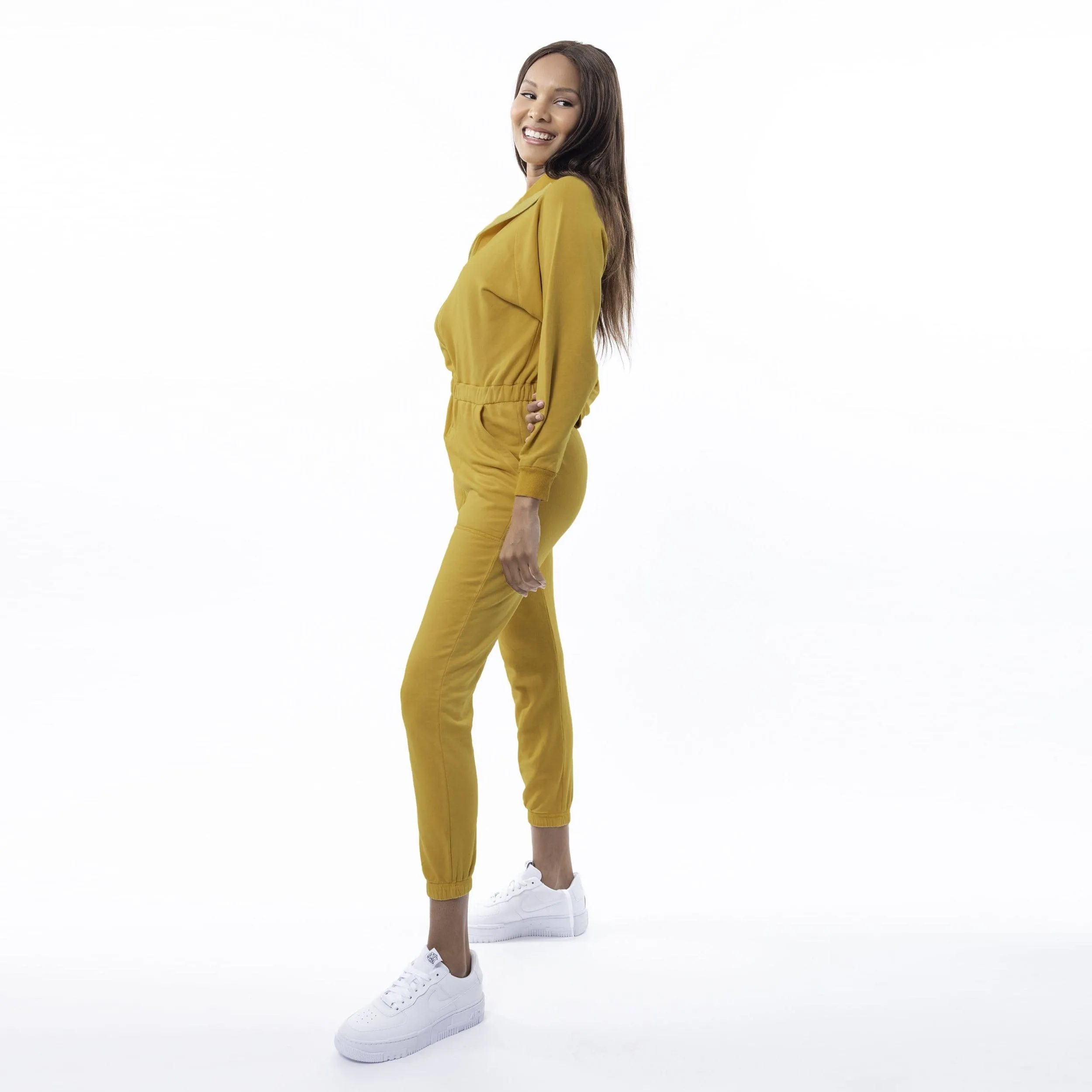 Restore Soft Terry Jumpsuit - Harvest Gold
