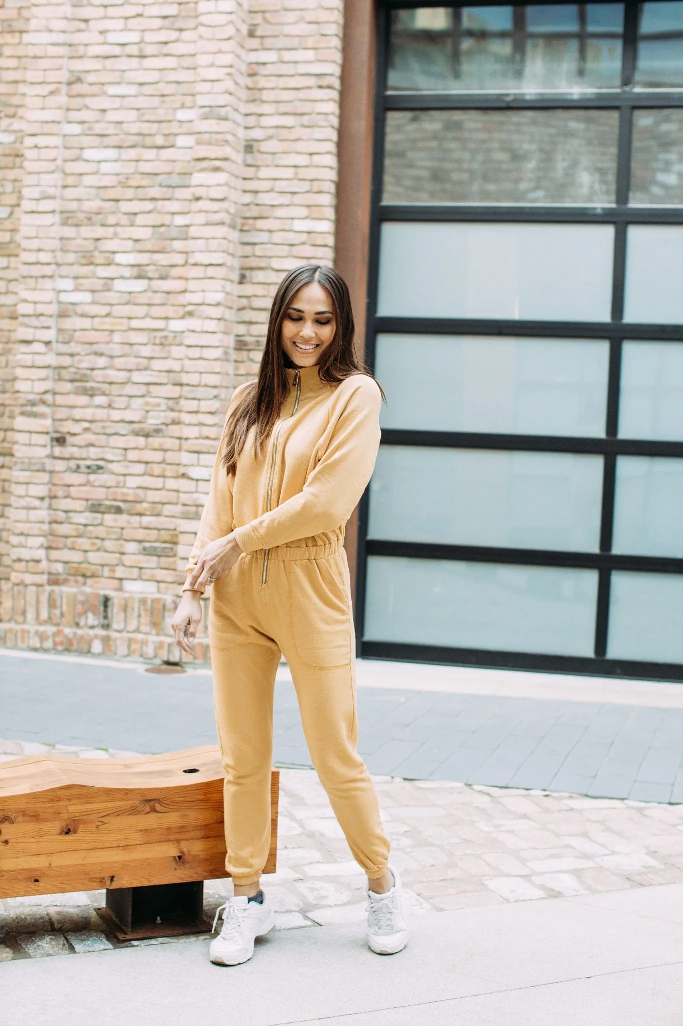 Restore Soft Terry Jumpsuit - Harvest Gold