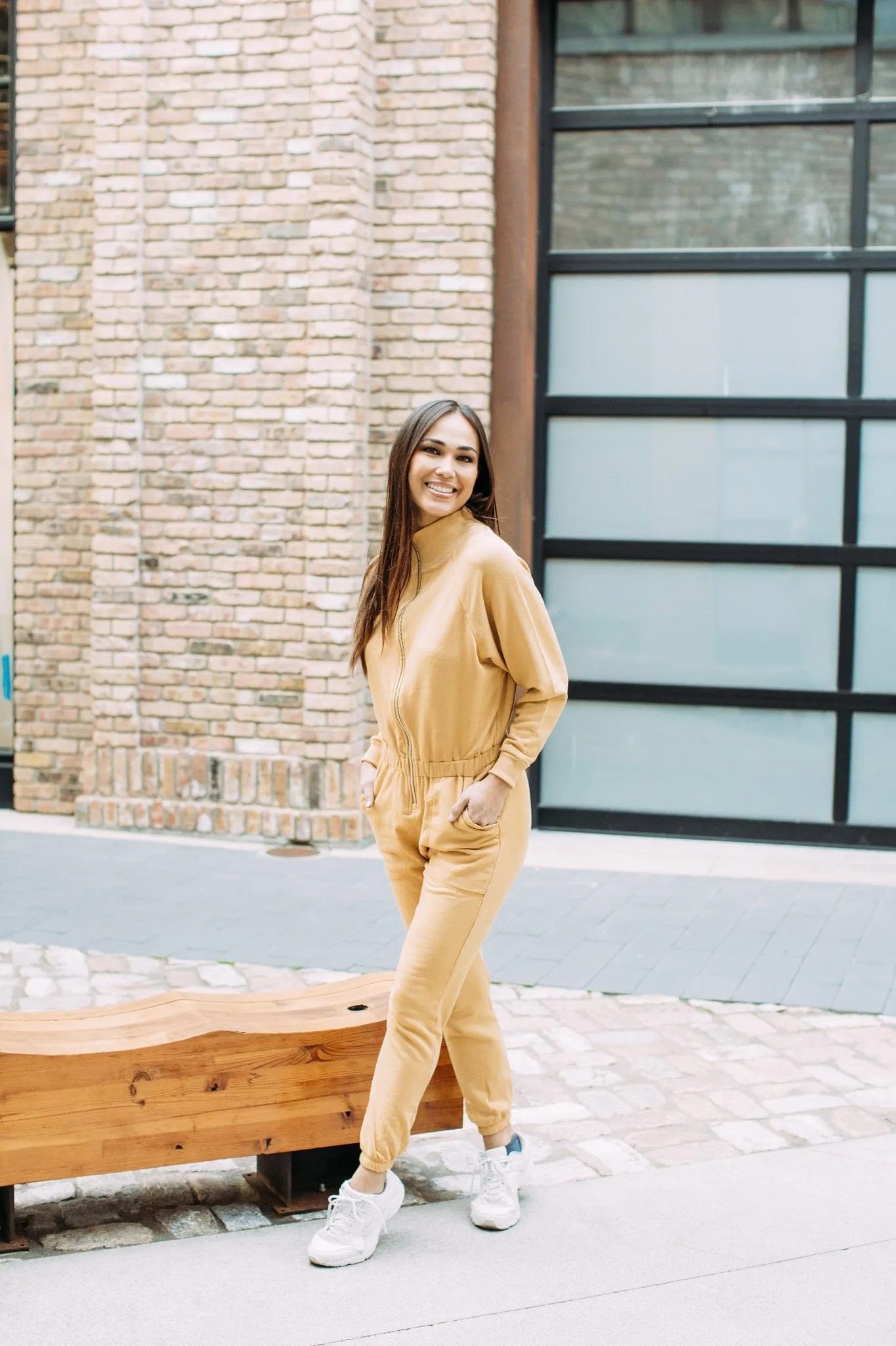 Restore Soft Terry Jumpsuit - Harvest Gold