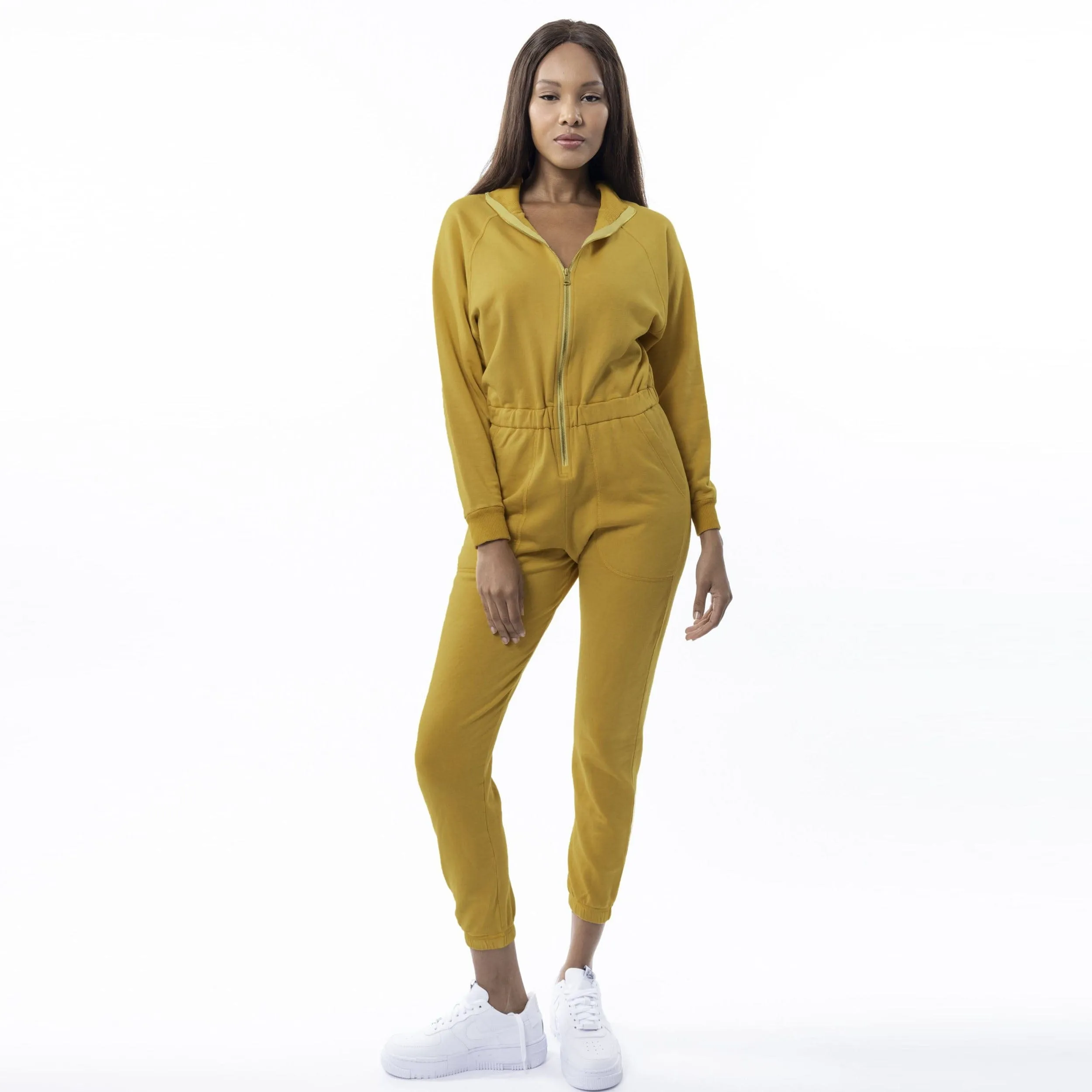 Restore Soft Terry Jumpsuit - Harvest Gold