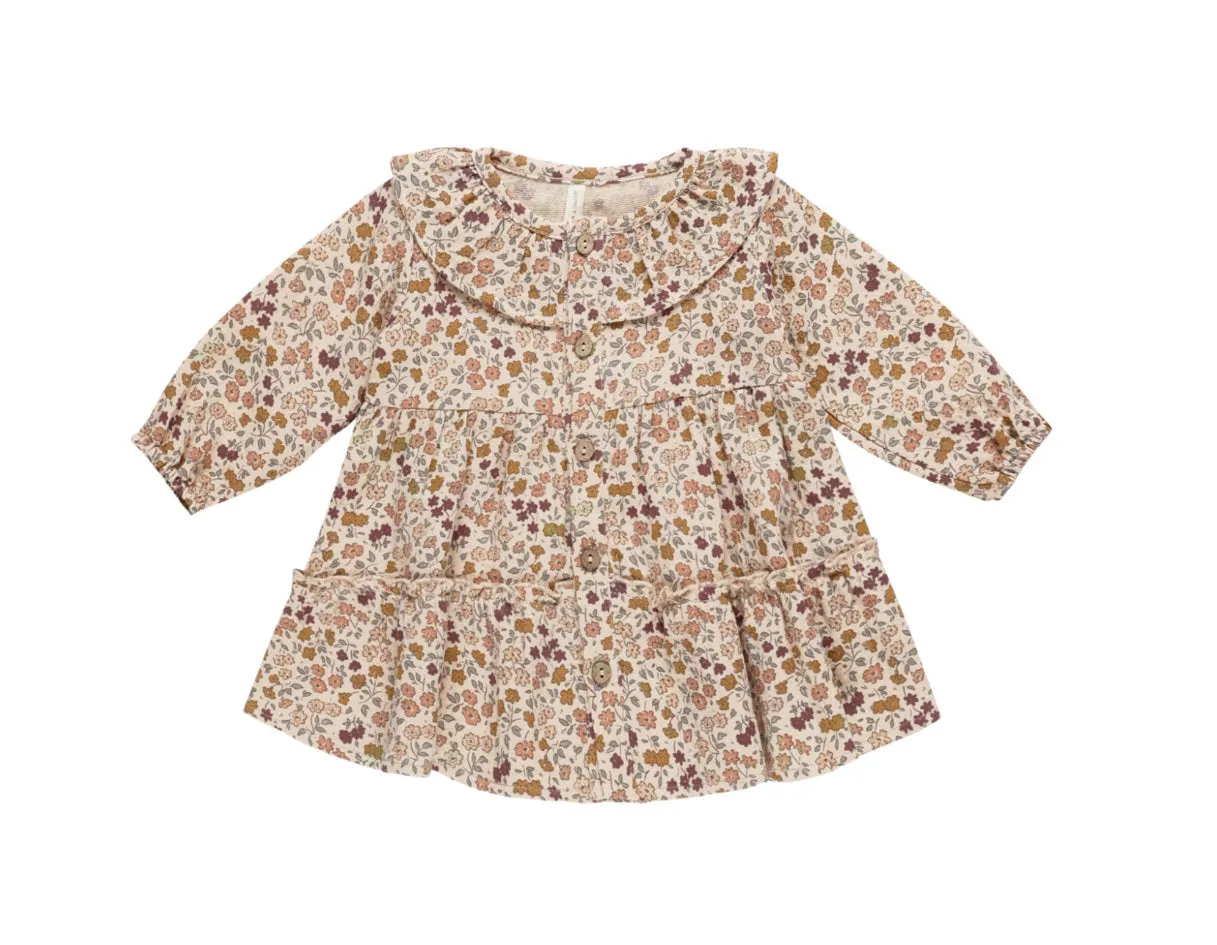 Ruffle Collar Button Dress - Posy