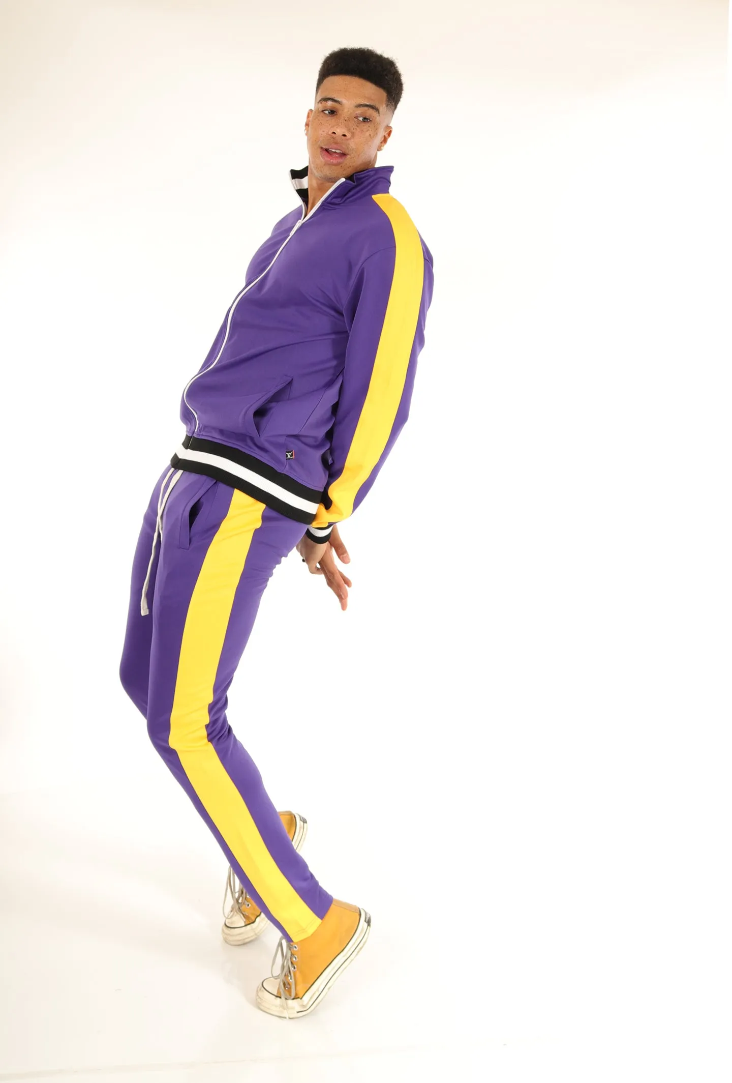 S51700-BASIC TRACK JACKET- PURPLE/GD