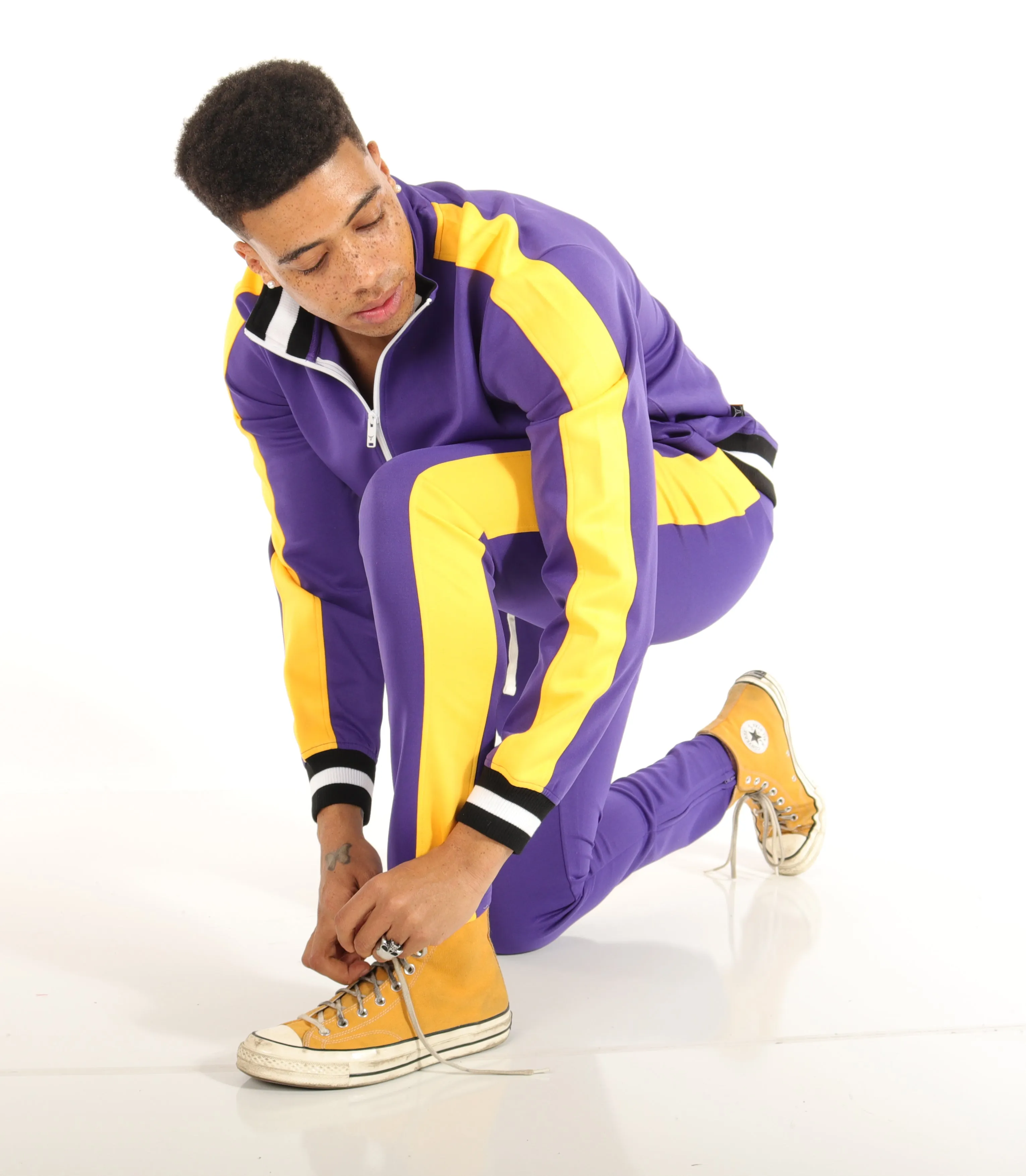 S51700-BASIC TRACK JACKET- PURPLE/GD