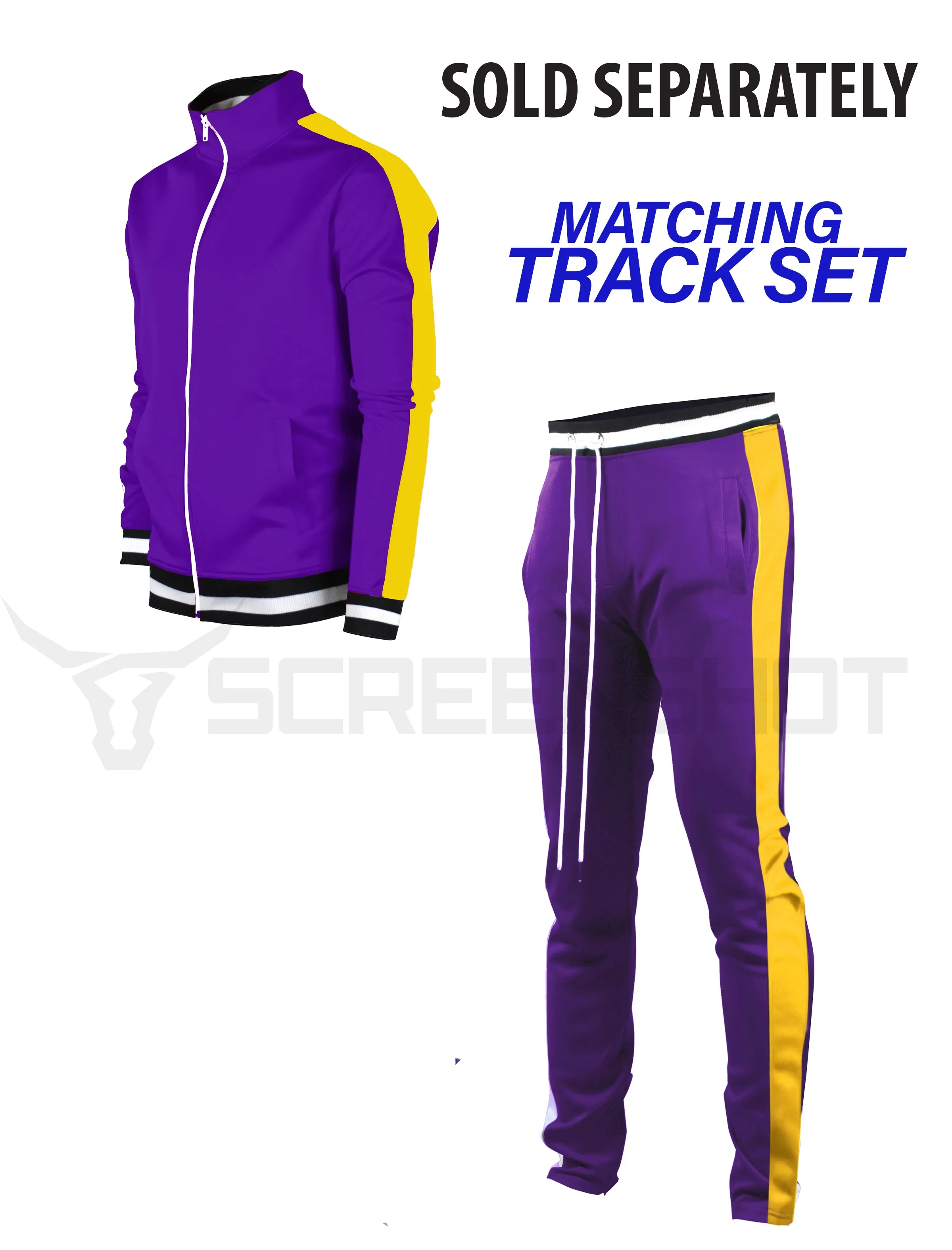 S51700-BASIC TRACK JACKET- PURPLE/GD