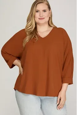 Sawyer 3/4 Sleeve Top PLUS T