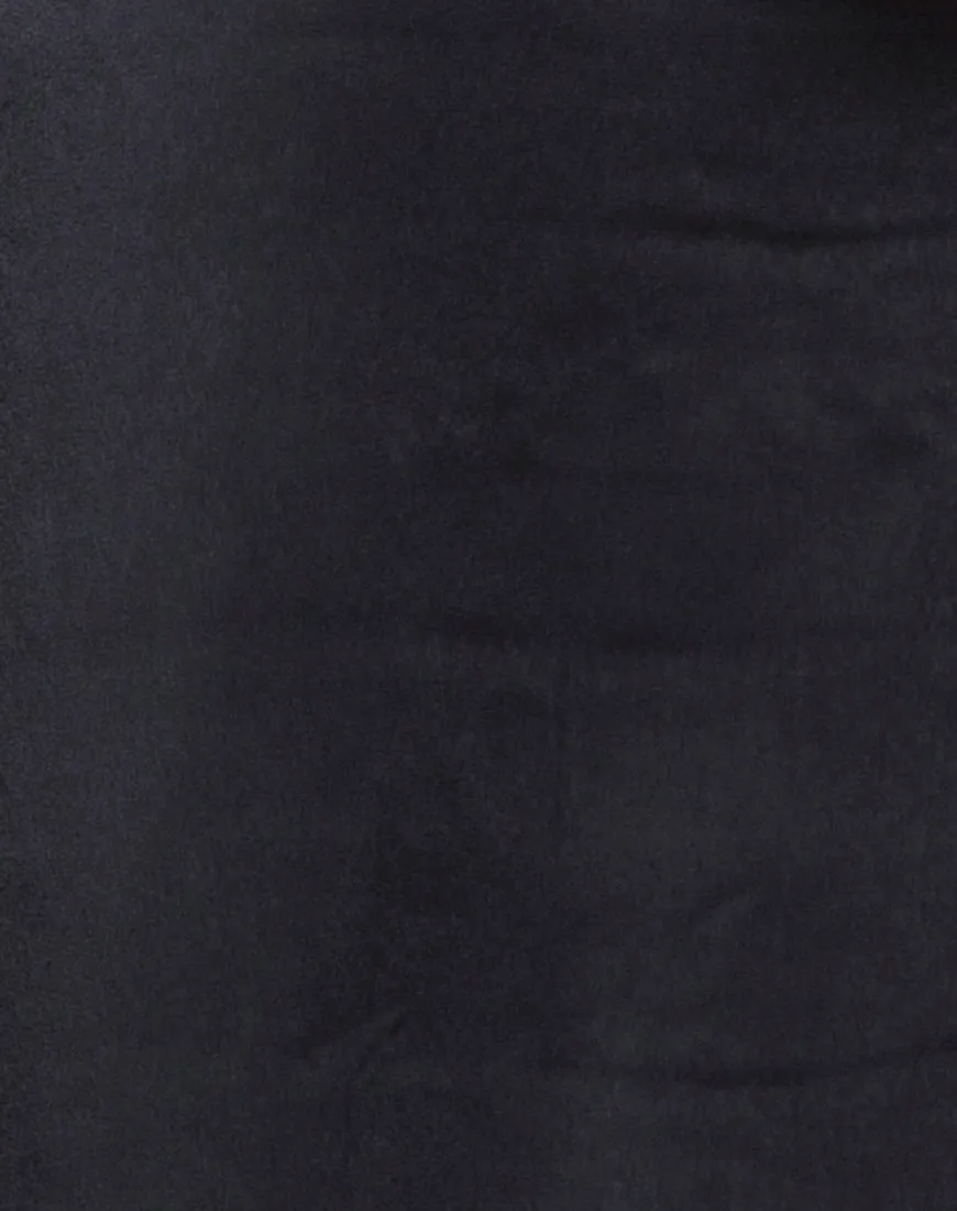 Sello Slip Dress in Black