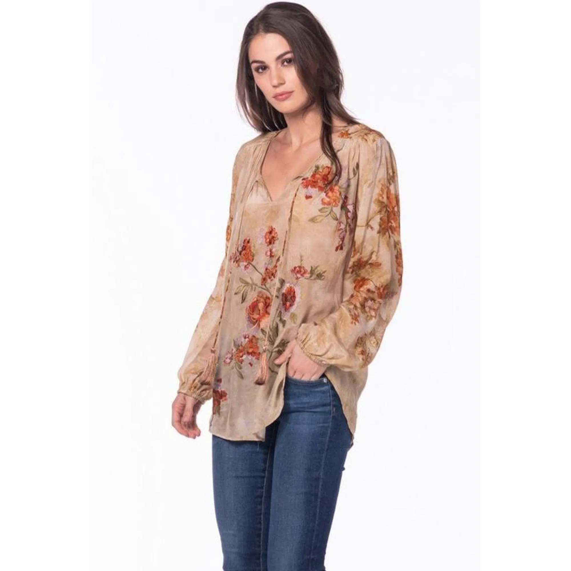 Silk Janessa Beige Top
