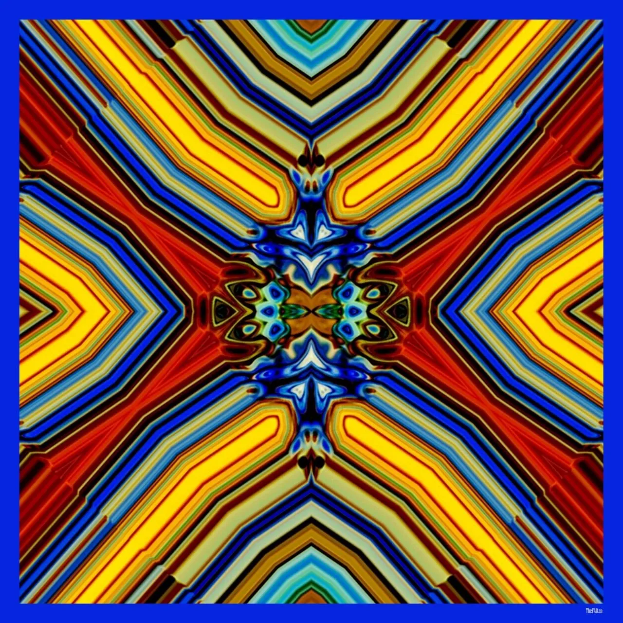 Silk Scarf 35" x 35" - FLAME Collection