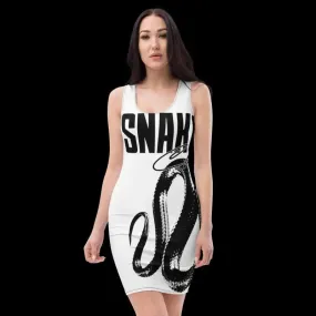 Snake Bodycon Dress with 4-Way Stretch Fabric - Ultra-Comfortable & Stylish
