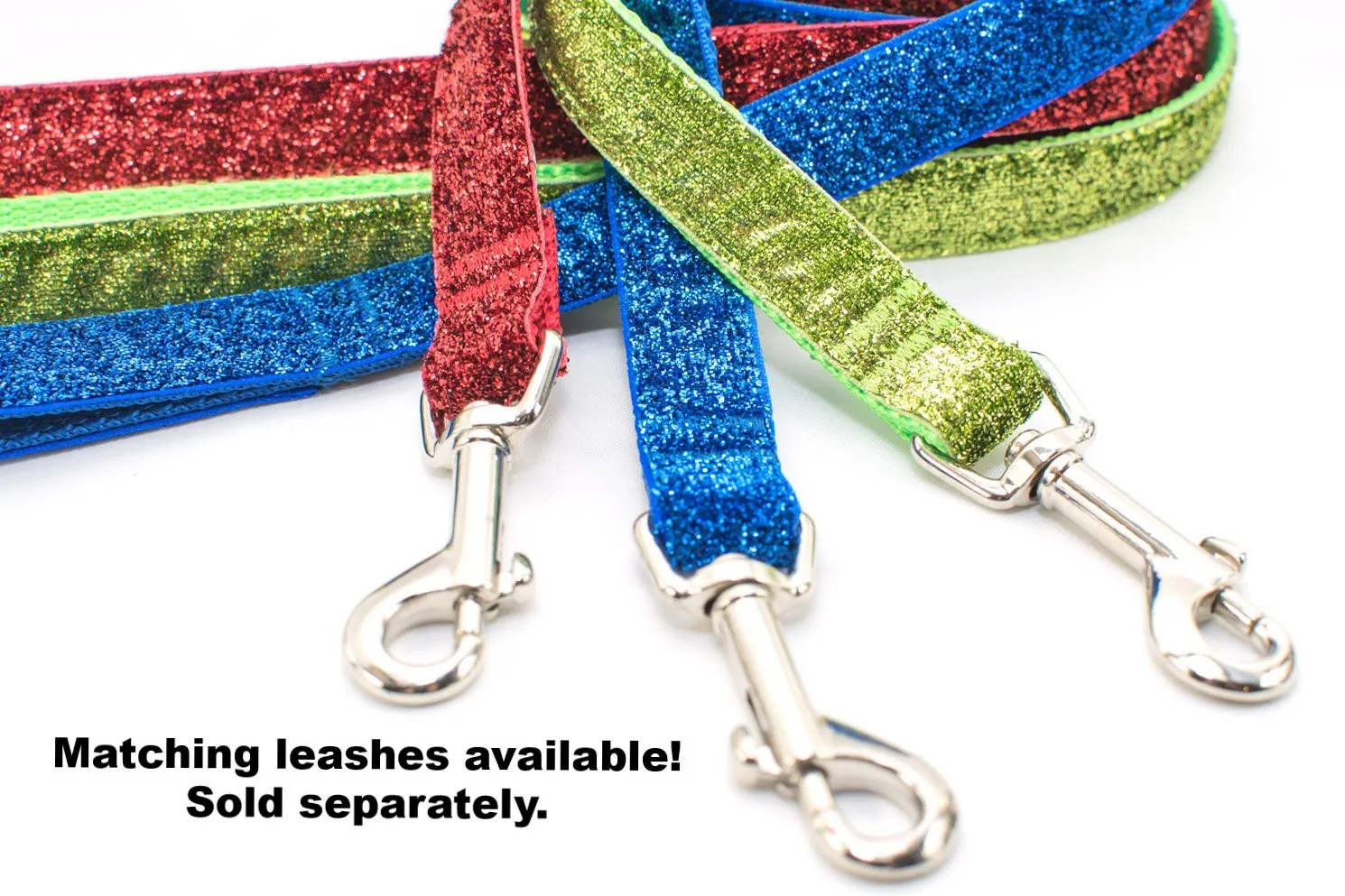 Sparkle & Bling Adjustable Buckle Dog Collar - 1" wide