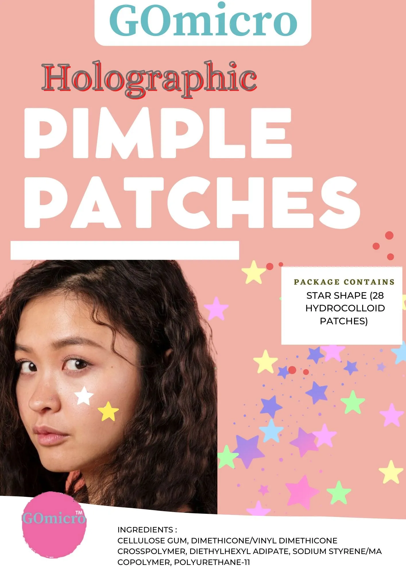 Star shape Pimple patches