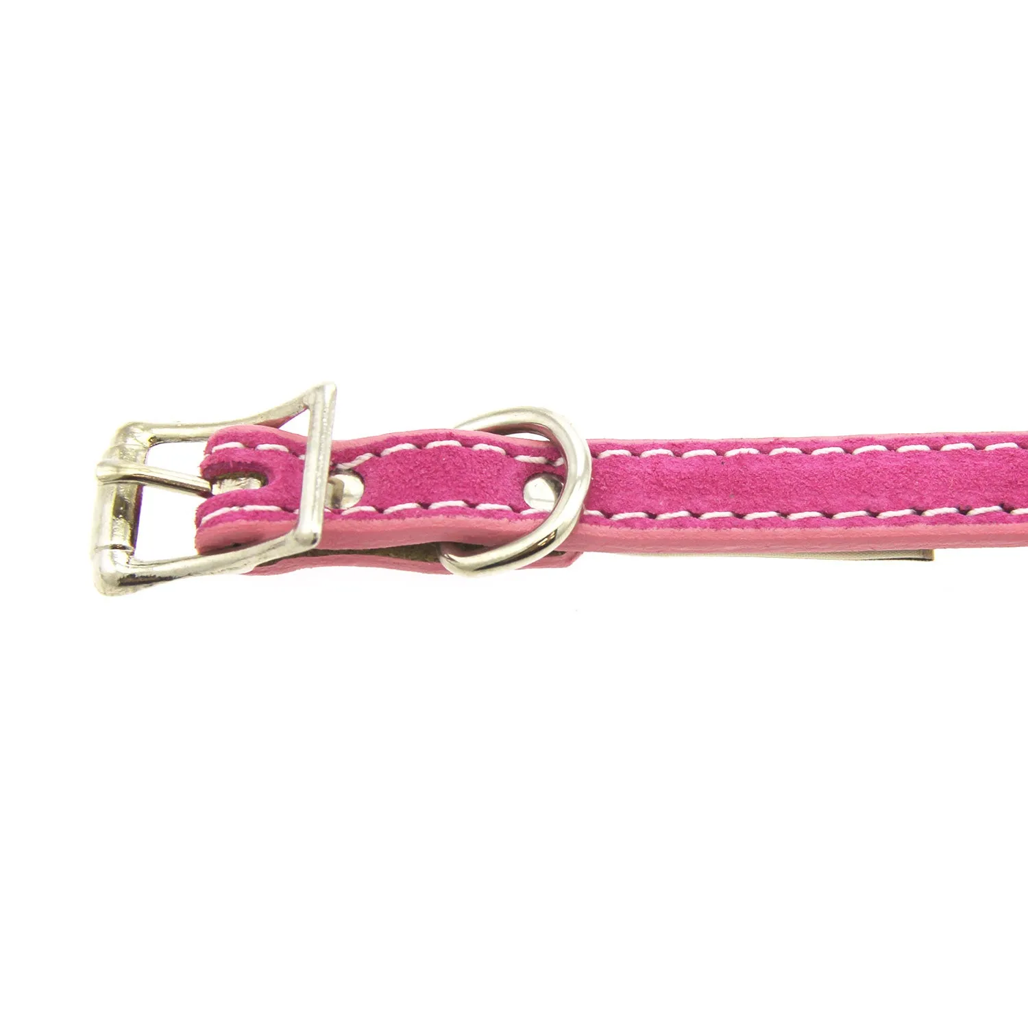 suede collar - pink