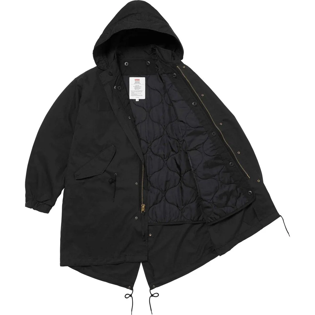 SUPREME FUTURA FISHTAIL PARKA-BLACK