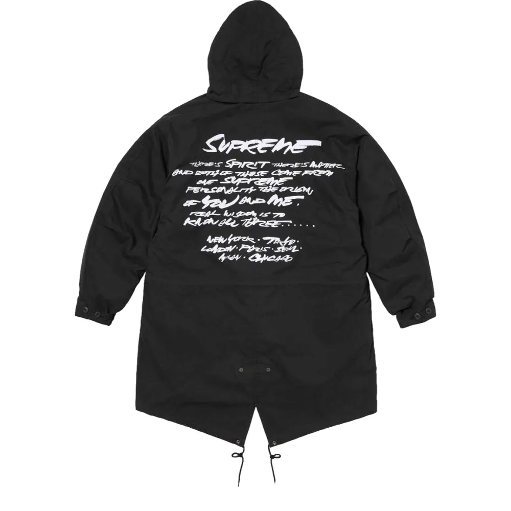 SUPREME FUTURA FISHTAIL PARKA-BLACK
