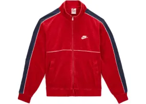 Supreme Nike Velour Track Jacket Red