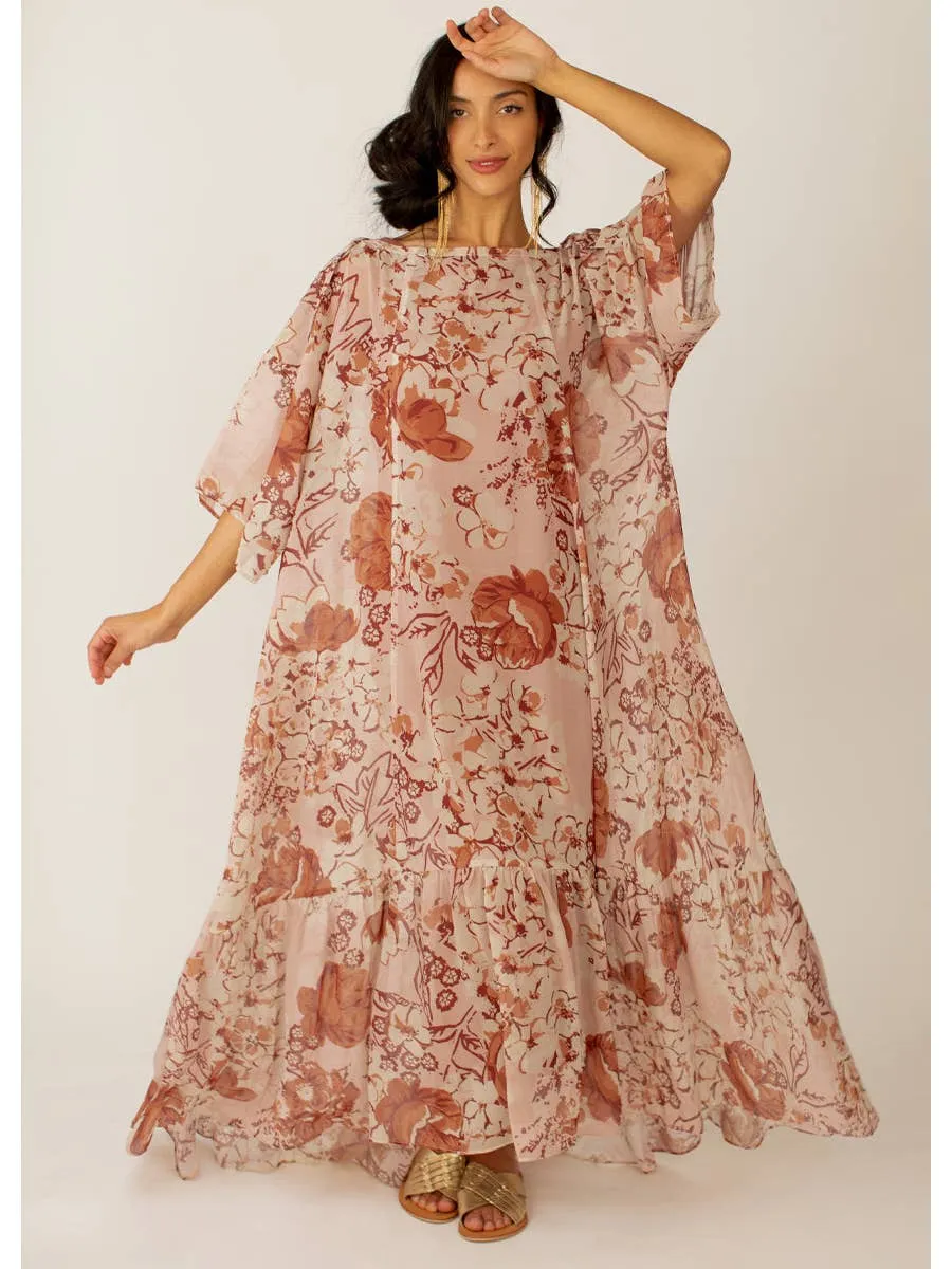 Sya Sheer Nude Pink Floral