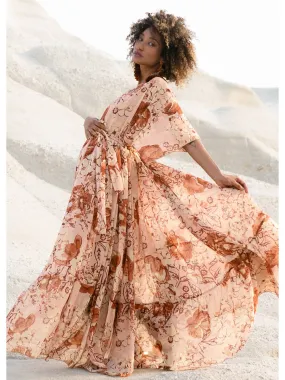 Sya Sheer Nude Pink Floral