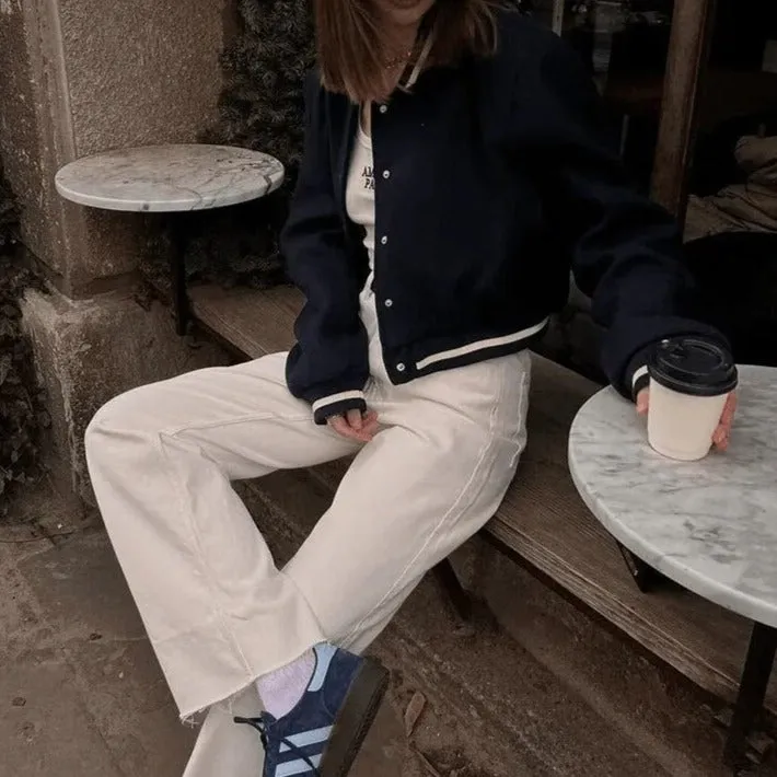 TEEK - Baseball Style Button Jacket