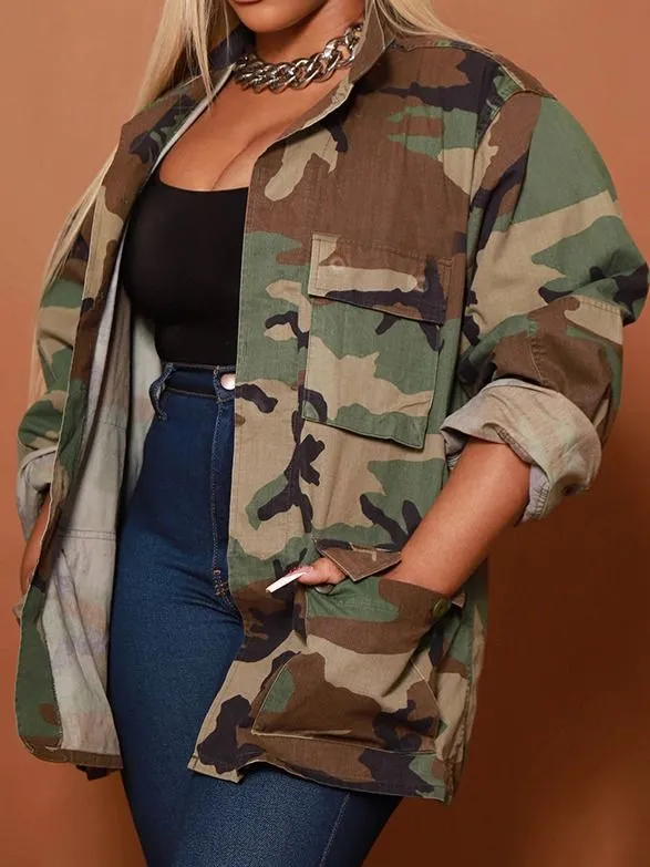 TEEK - Green Camouflage Printed Jacket