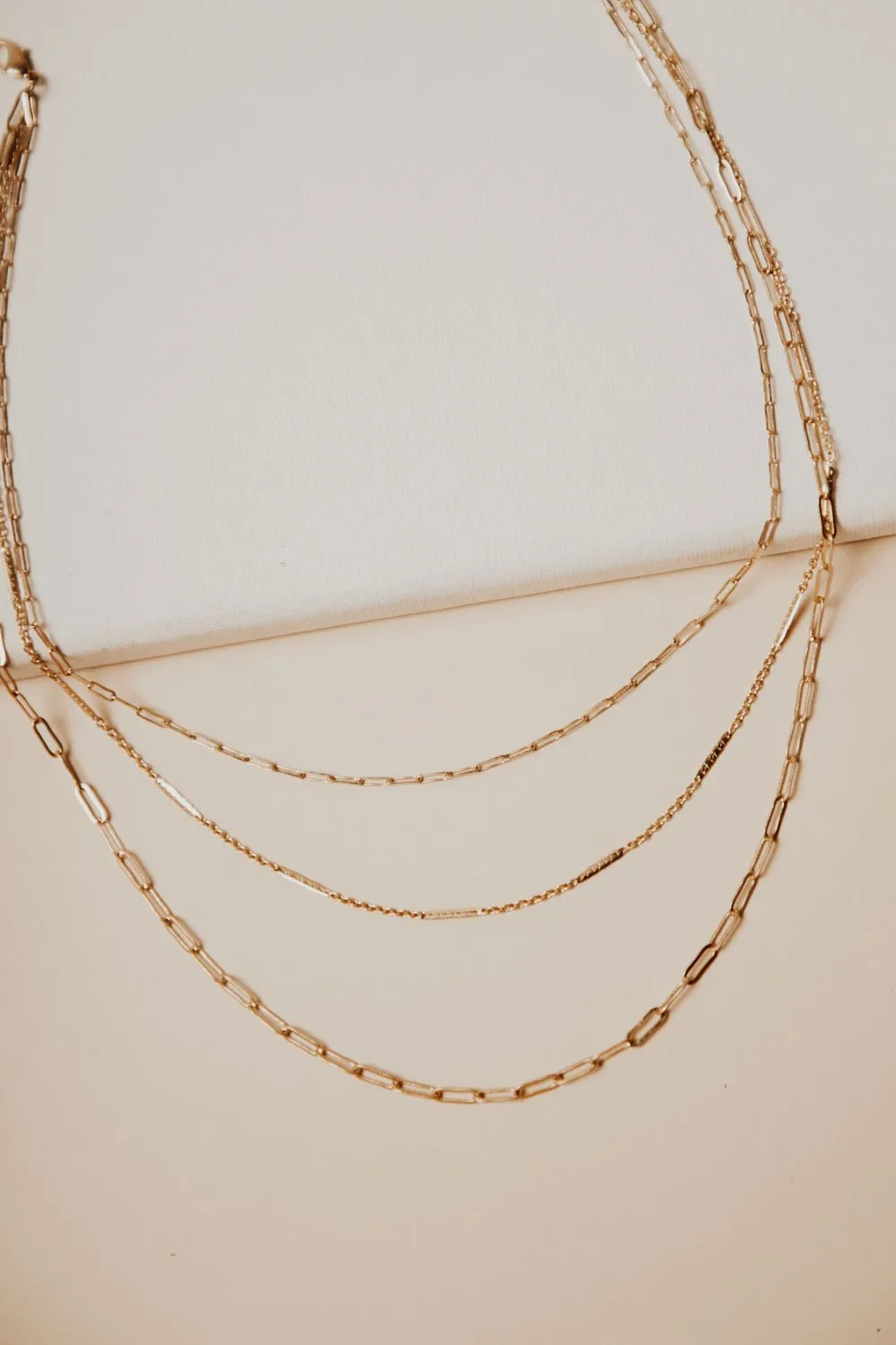 Tri-Layer Chain Necklace