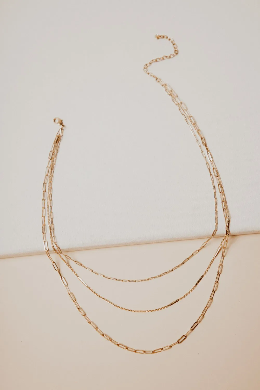 Tri-Layer Chain Necklace