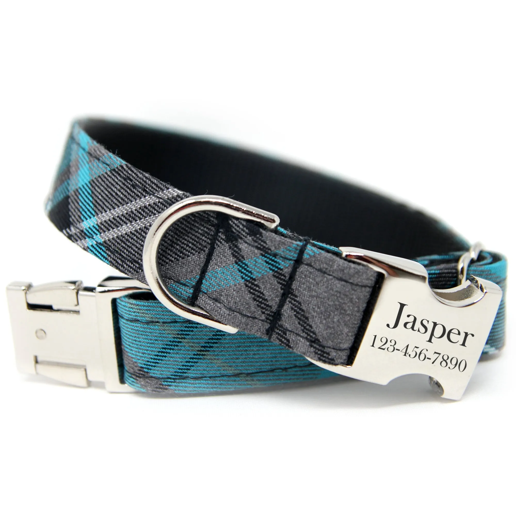 Turquoise Tartan Bowtie