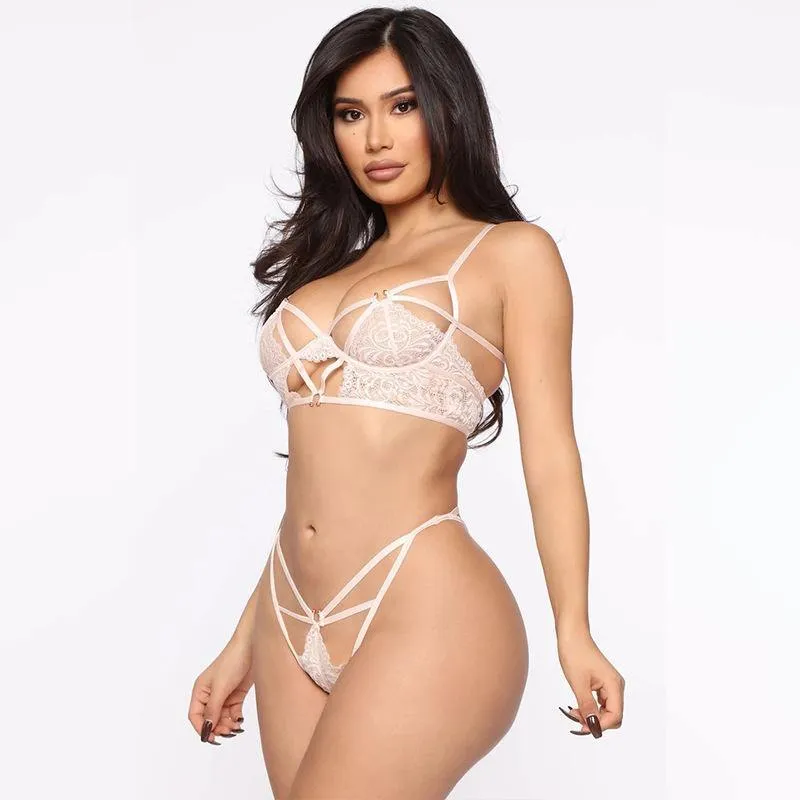 Two-piece sexy underwear lace temptation
