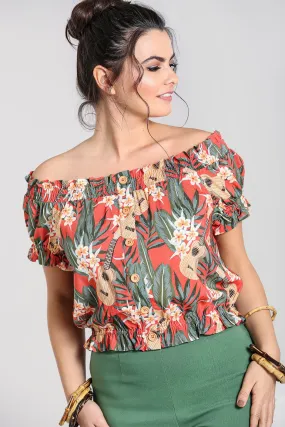 Ukulele Top by Hell Bunny