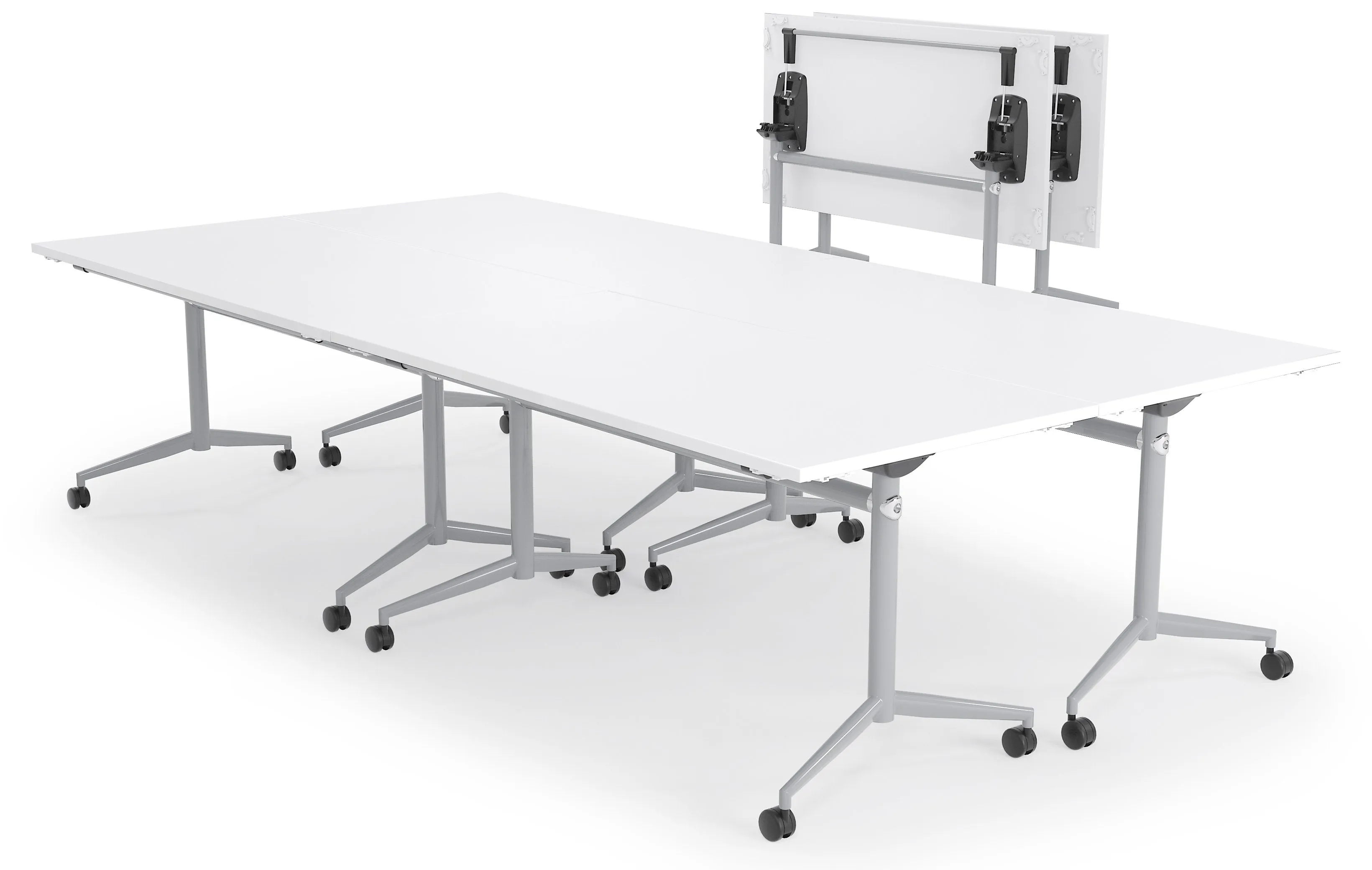 Uni 1.8m Silver Flip Table