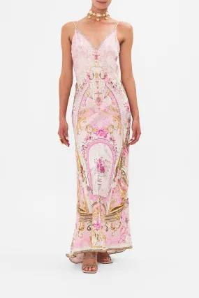V NECK FULL LENGTH BIAS SLIP DRESS FRESCO FAIRYTALE