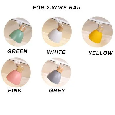 Versatile Iron Wood Track Lights for Retail Spaces