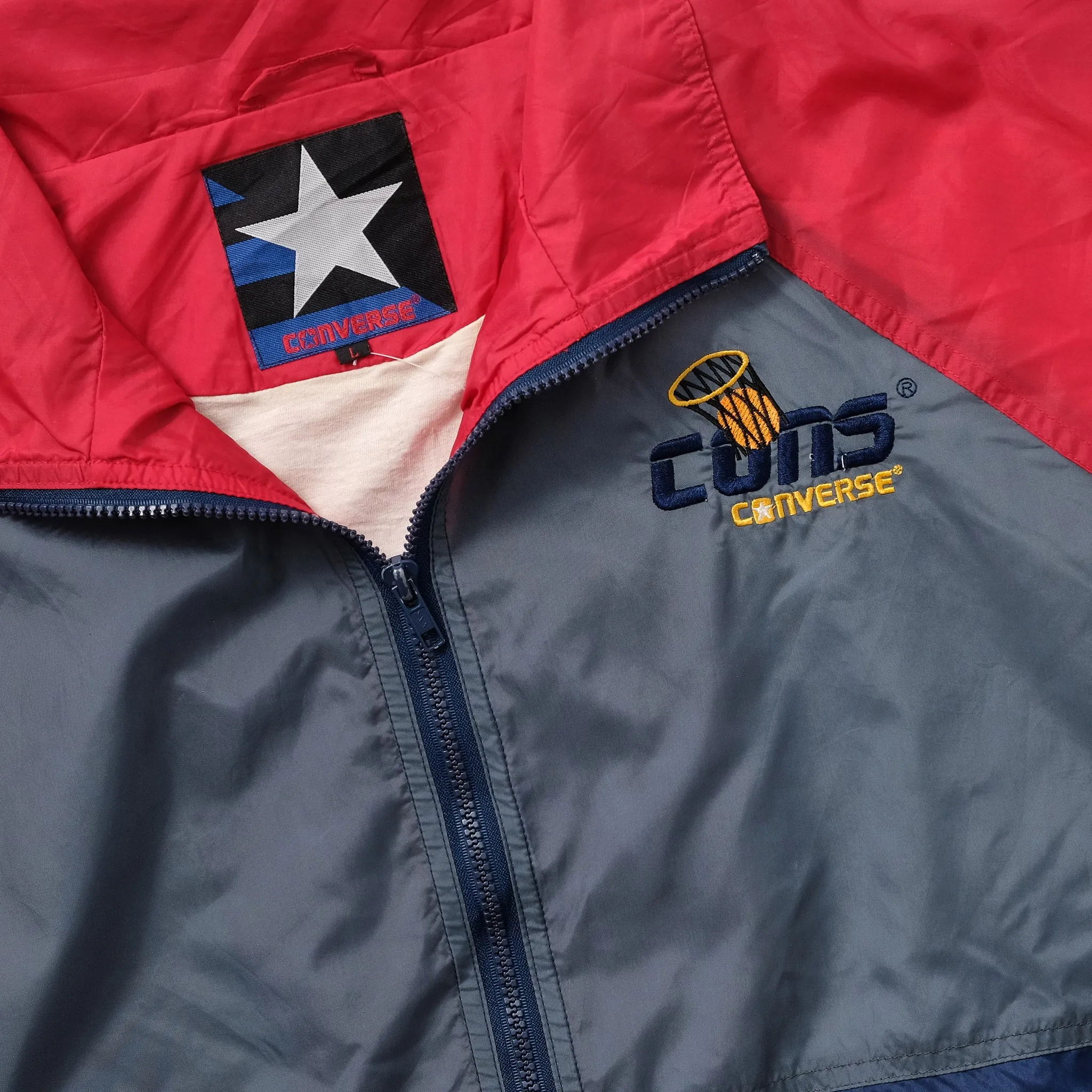 Vintage Converse Basketball Track Jacket Large