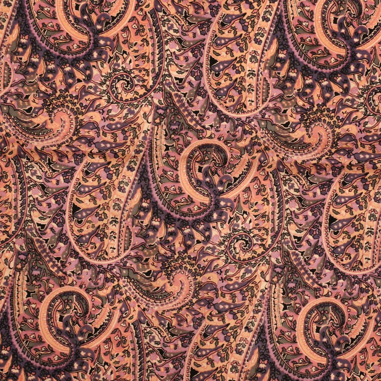 Vintage Liberty of London Silk Scarf 1960s Psych Paisley Print Square 27”