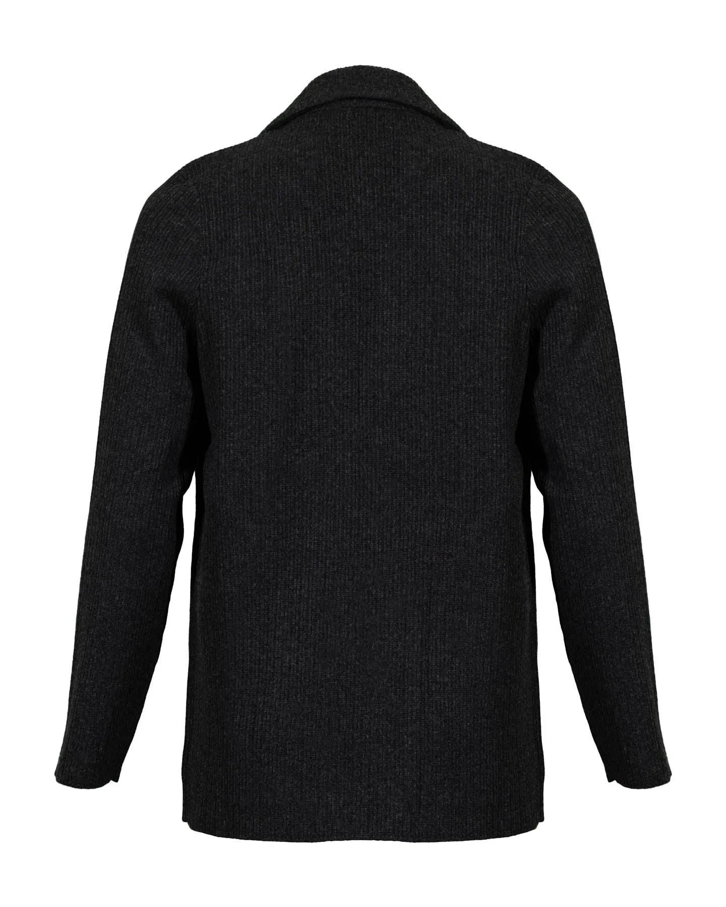 Waffle Knit Double Breasted Jacket