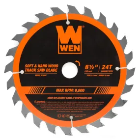 WEN BL6501 6.5-Inch 24-Tooth Carbide-Tipped Track Saw Blade