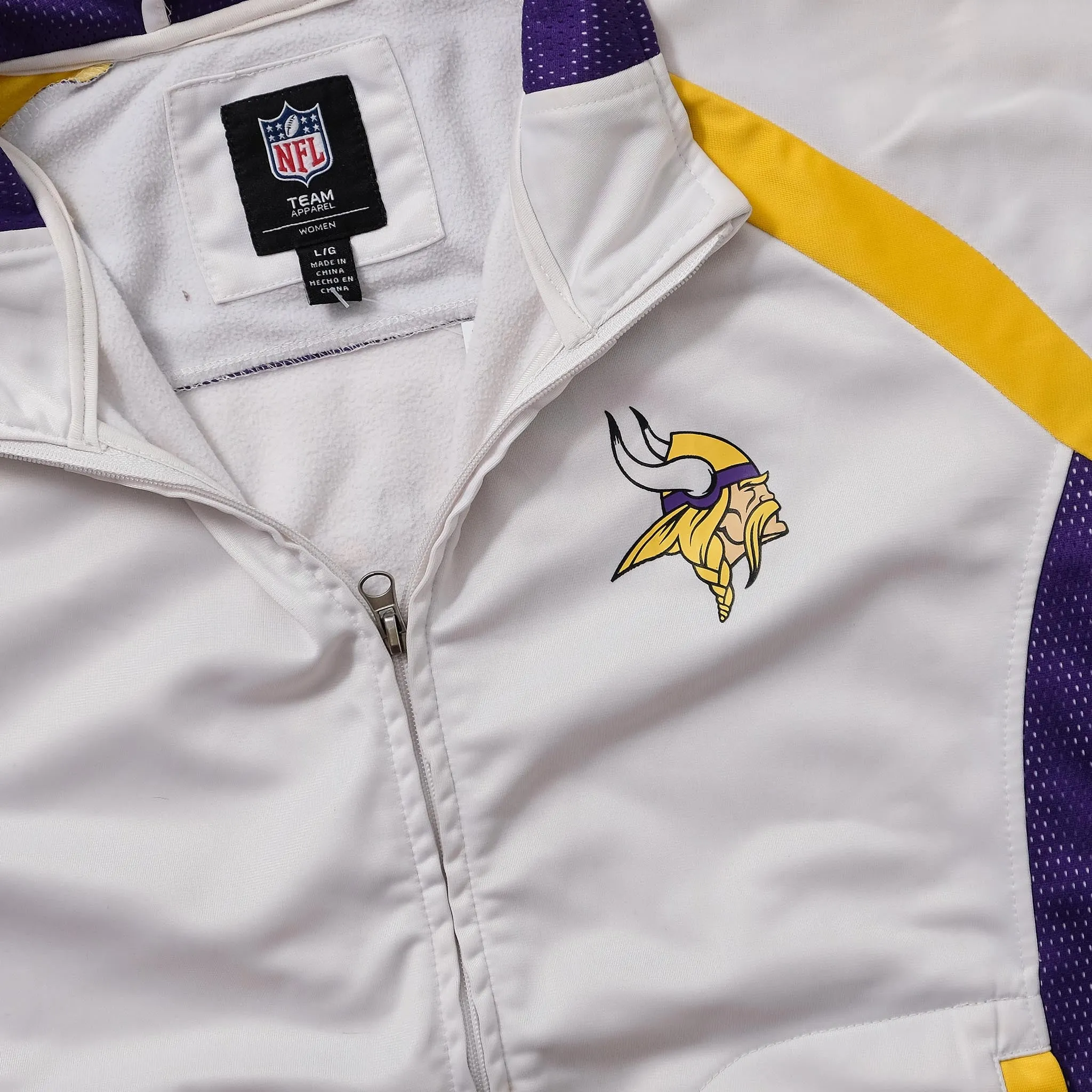 Women's Minnesota Vikings Track Jacket Medium