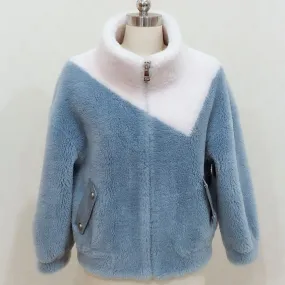 Women's Winter Casual Slim Wool Medium Coat