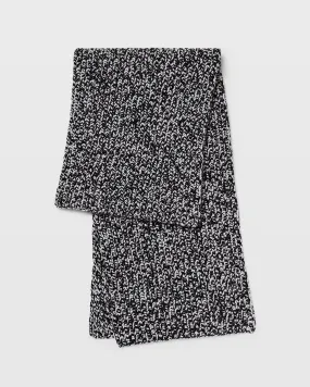 Wool Blend Ribbed-Knit Scarf