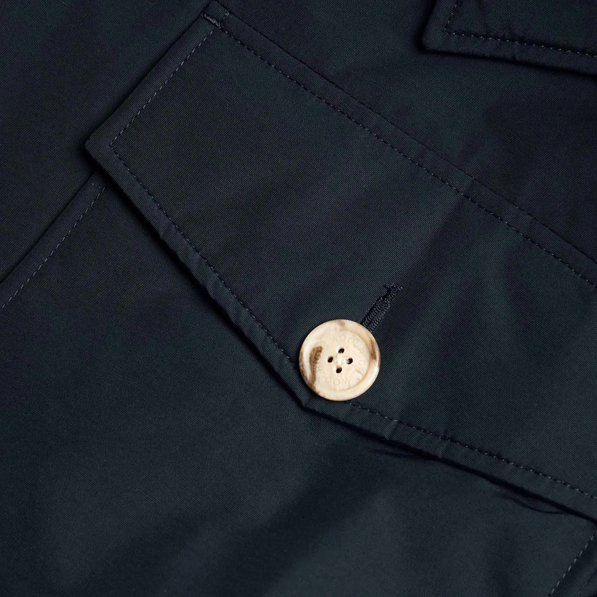 Woolrich Mens Arctic Detachable Fur Parka in Melton Blue
