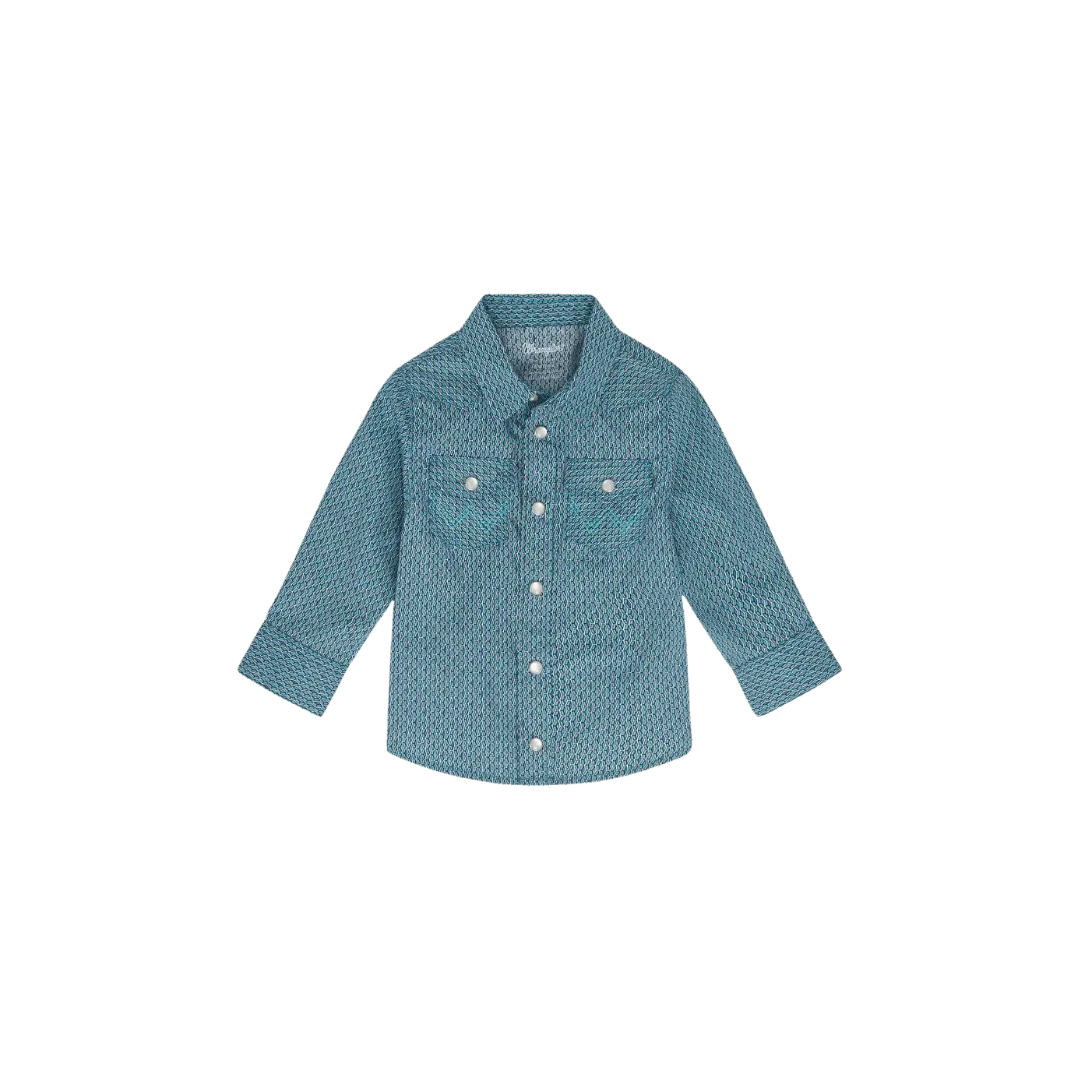 Wrangler Boy's Woven Turquoise Shirt